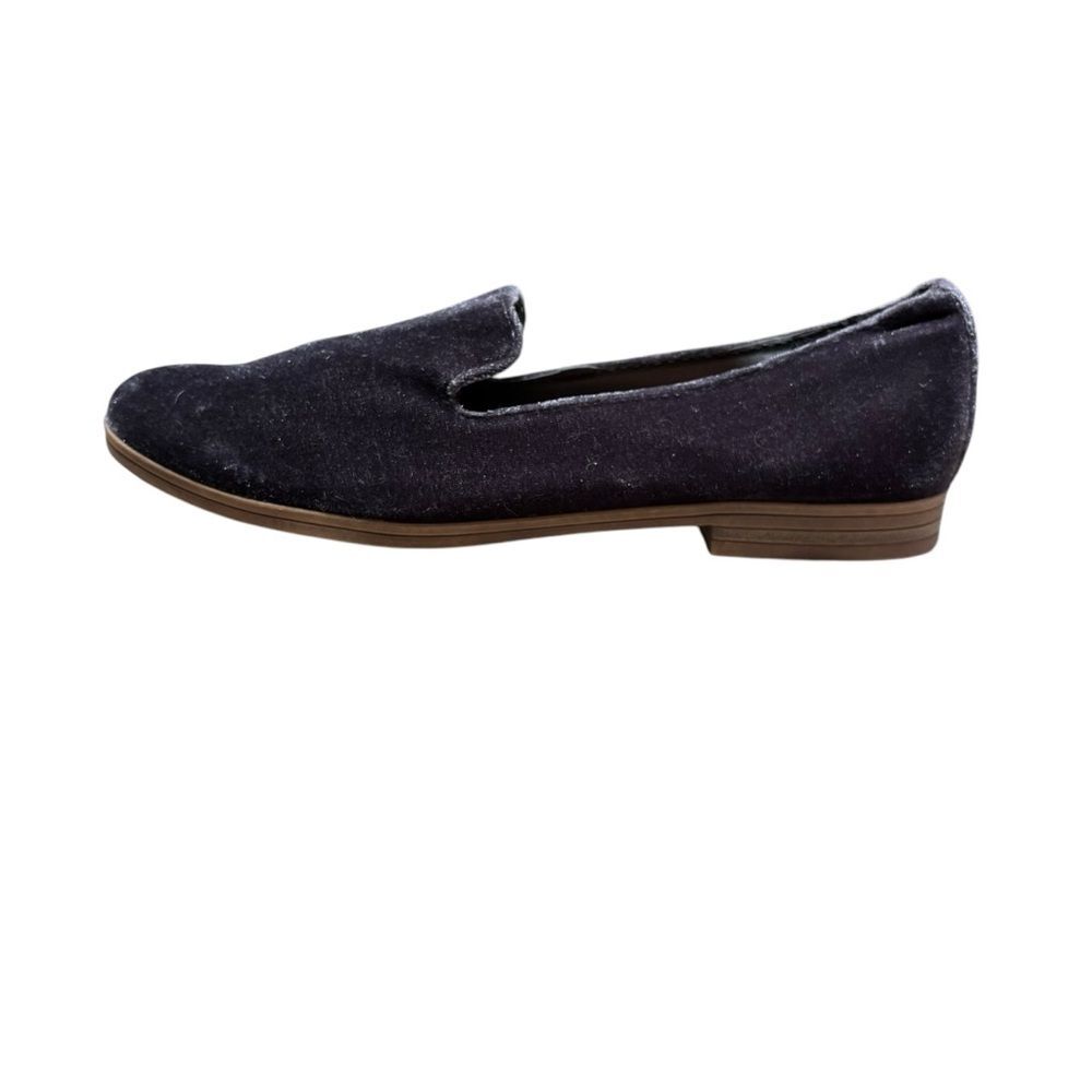 DV Dolce Vita Lucy Velvet Loafer Slipper Deep Shale Blue Womenโs Shoes Size 7